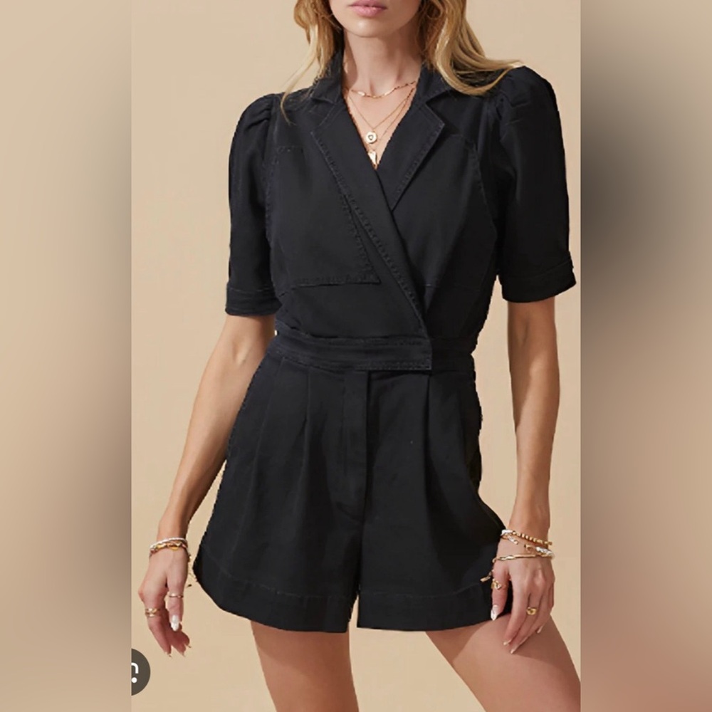 Day + Moon Denim Romper